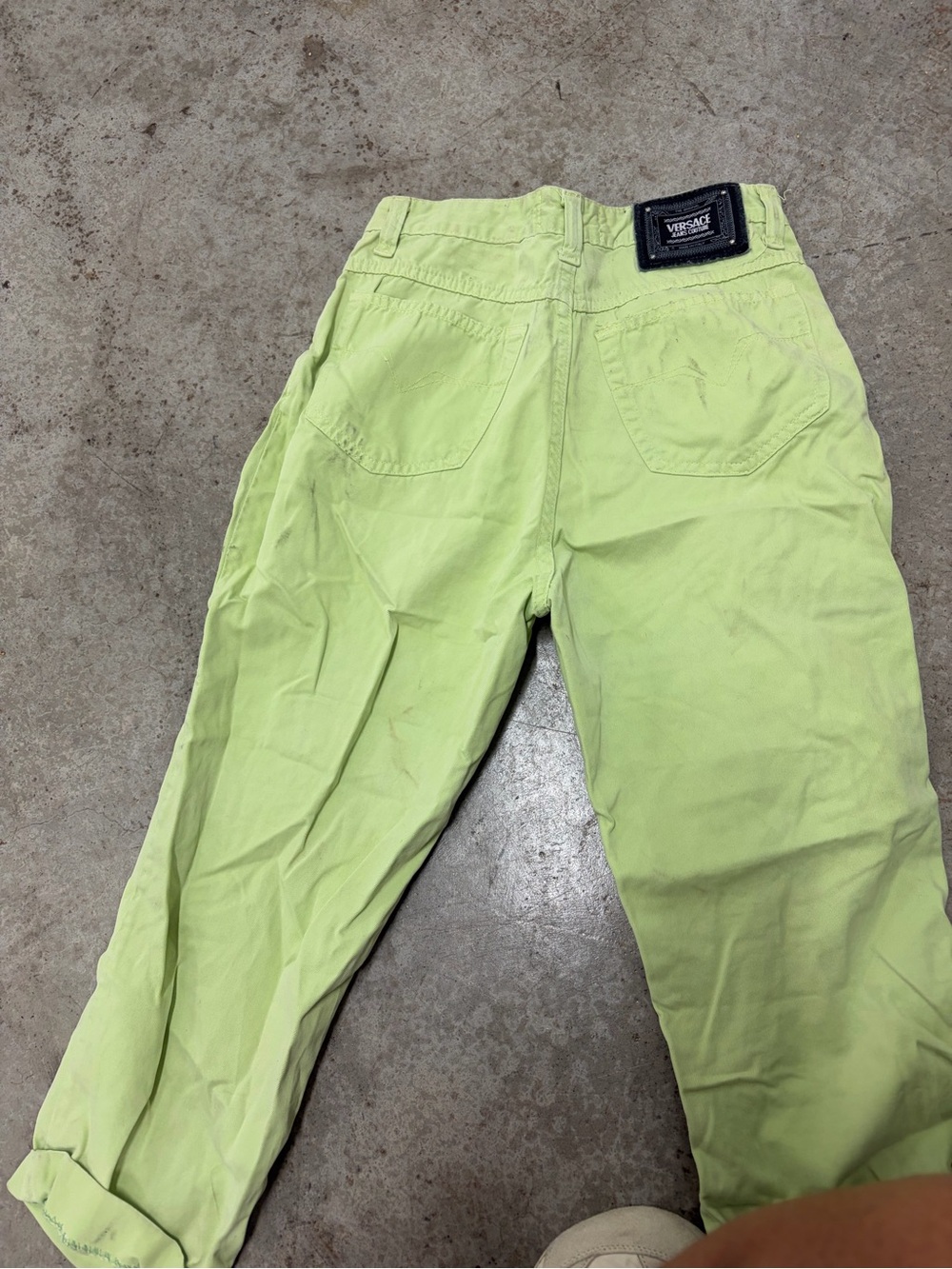 Versace Couture Lime Green Women's Capri